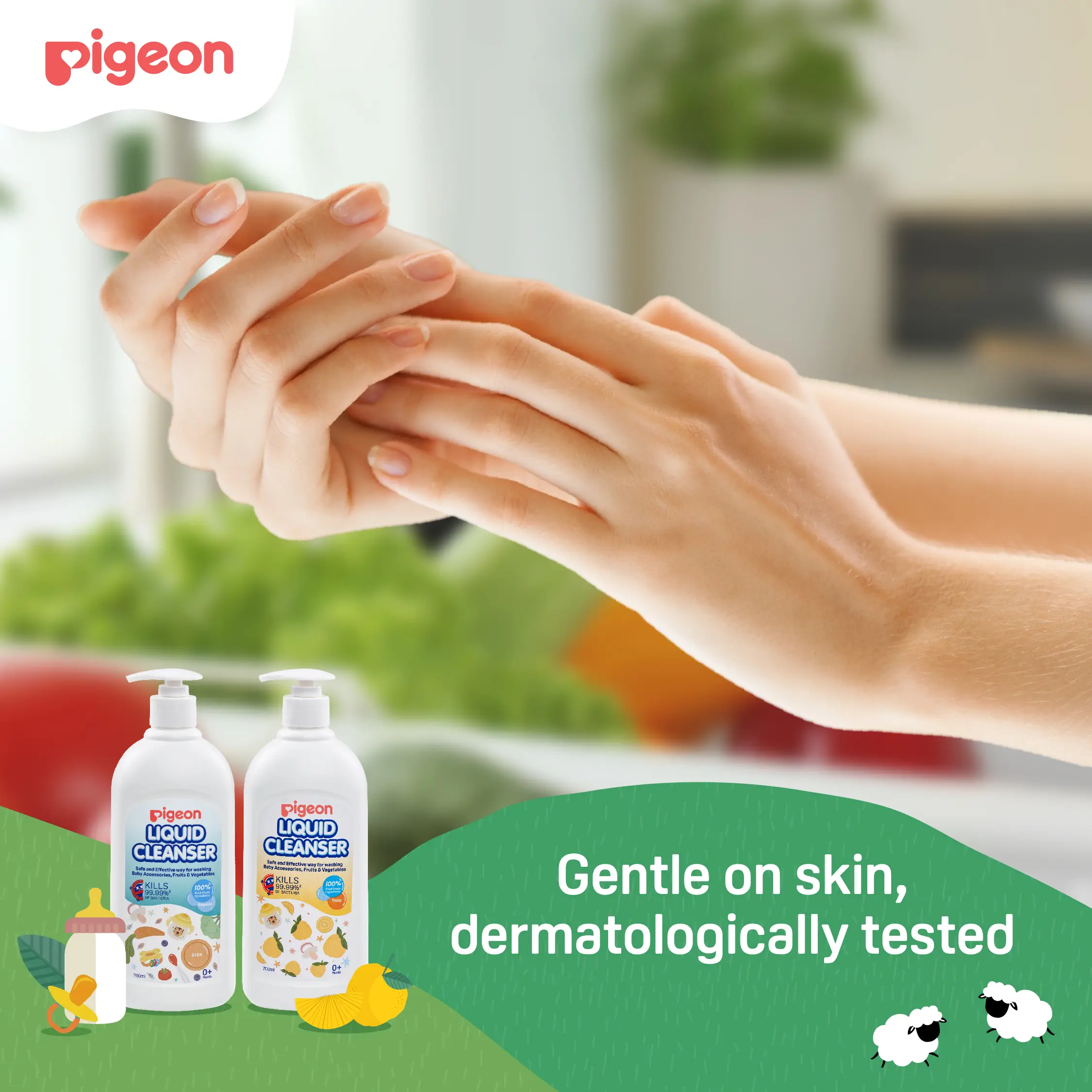 Pigeon liquid cleanser 700ml clearance